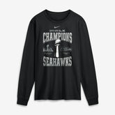 Seattle Seahawks Super Bowl LX Champions Locker Room Trophy Collection Long Sleeve T-Shirt Black | Nike for Sale