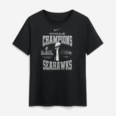 Seattle Seahawks Women's Super Bowl LX Champions Locker Room Trophy Collection T-Shirt Black | Nike for Sale