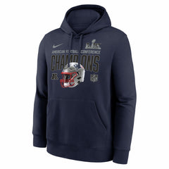 New England Patriots 2025 AFC Champions Glory Shield Hoodie Navy | Nike for Sale