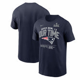 New England Patriots Super Bowl LX Clear Sign T-Shirt Navy | Nike for Sale