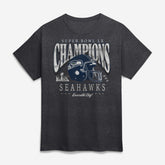Seattle Seahawks Super Bowl LX Champions Prestigious Run T-Shirt Heather Charcoal | Fanatics