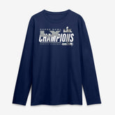 Seattle Seahawks Super Bowl LX Champions Iconic Victory Long Sleeve T-Shirt College Navy | Fanatics