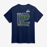 Seattle Seahawks Super Bowl LX Champions Hometown On Top T-Shirt College Navy | Fanatics