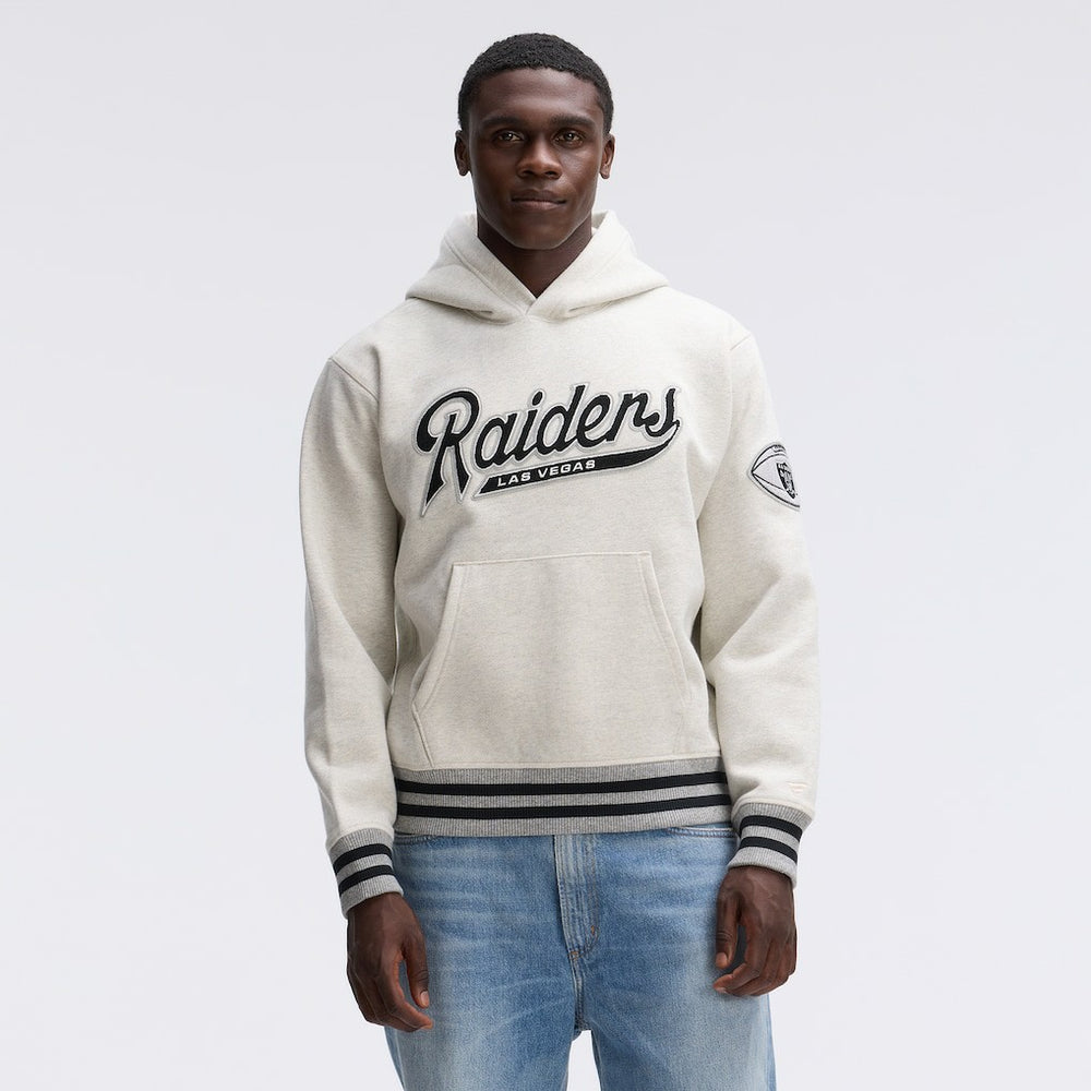 Las Vegas Raiders IconicFleece Tipped Hoodie Oatmeal | Fanatics