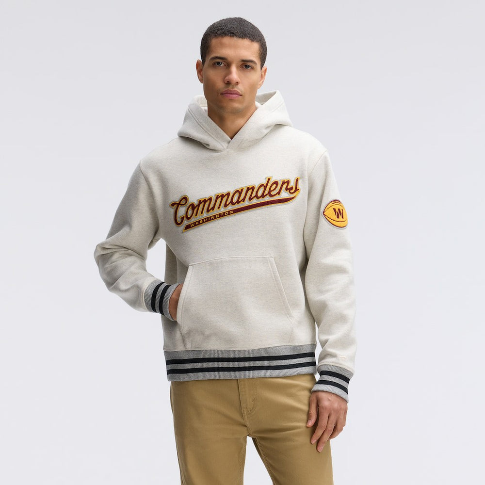 Washington Commanders IconicFleece Tipped Hoodie Oatmeal | Fanatics