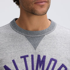 Baltimore Ravens IconicFleece Pocket Sweatshirt Heather Gray | Fanatics