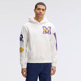 Minnesota Vikings IconicFleece Letterman Hoodie Oatmeal | Fanatics