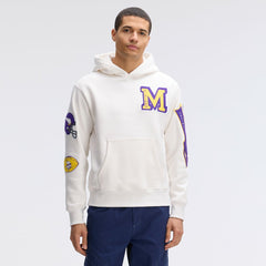 Minnesota Vikings IconicFleece Letterman Hoodie Oatmeal | Fanatics