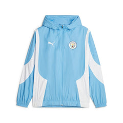 Manchester City 2023/24 Pre-Match Anthem Full-Zip Hoodie Jacket Sky Blue | Puma
