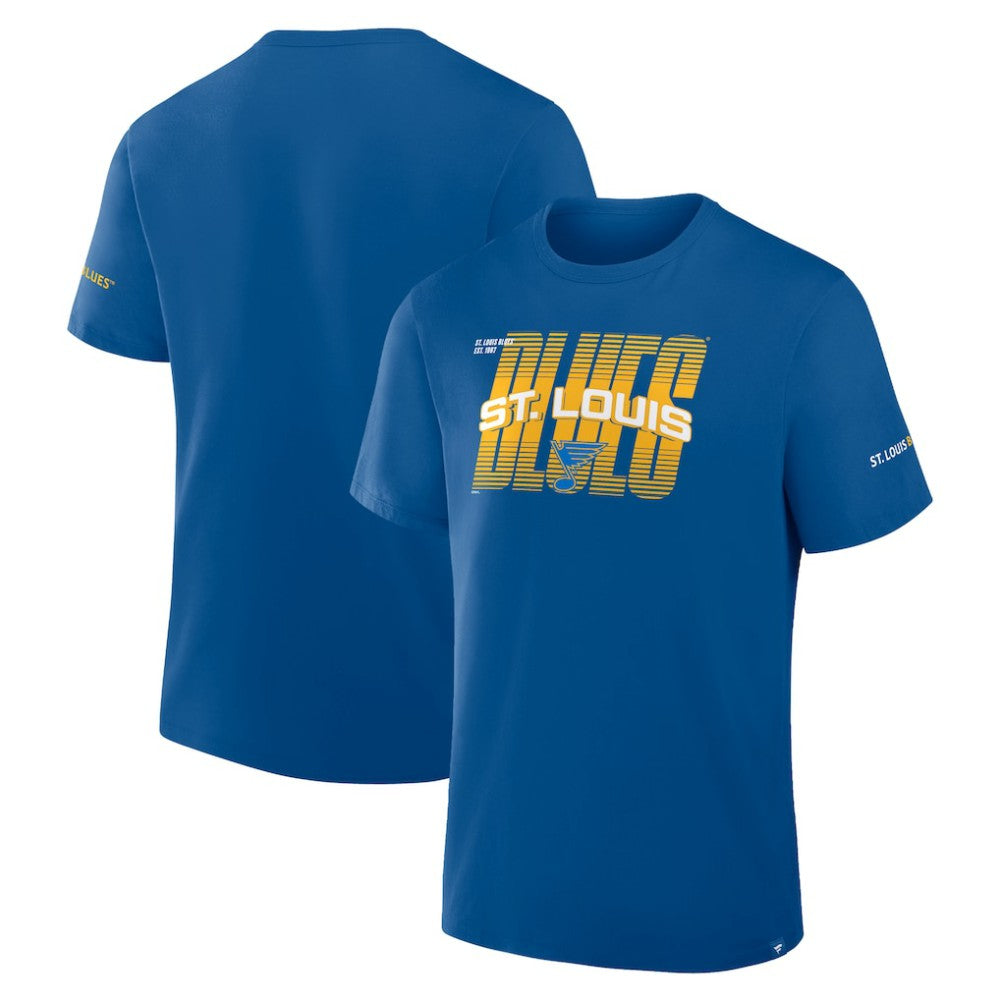 St. Louis Blues Fanatics Team Vision Legacy T-Shirt - Blue - NHL