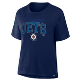 Winnipeg Jets Fanatics Women's Line Change Legacy T-Shirt - Navy - NHL