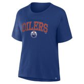 Edmonton Oilers Fanatics Women's Line Change Legacy T-Shirt - Royal - NHL