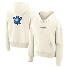 Toronto Maple Leafs Fanatics Women's Neutral Zone Legacy Hoodie - Cream - NHL