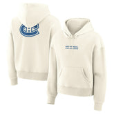 Montreal Canadiens Fanatics Women's Neutral Zone Legacy Hoodie - Cream - NHL