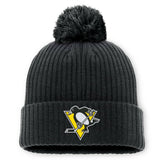 Pittsburgh Penguins Fanatics 2025 NHL Global Series Sweden Cuffed Knit Hat with Pom - Black - NHL