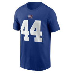 Cam Skattebo New York Giants Name & Number T-Shirt Royal | Nike for Sale