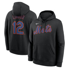Francisco Lindor New York Mets Nike Player Name & Number Club Pullover Hoodie - MLB