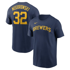 Jacob Misiorowski Milwaukee Brewers Nike Fuse Name & Number T-Shirt - MLB