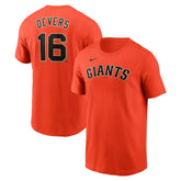 Rafael Devers San Francisco Giants Nike Name & Number T-Shirt - MLB