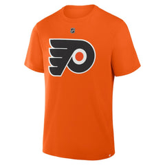 Trevor Zegras Philadelphia Flyers Fanatics Authentic Stack Name & Number T-Shirt - Orange - NHL