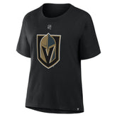 Mitch Marner Vegas Golden Knights Fanatics Women's Authentic Stack Name & Number T-Shirt - Black - NHL