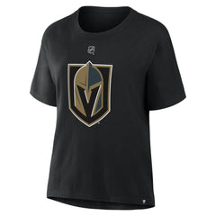 Mitch Marner Vegas Golden Knights Fanatics Women's Authentic Stack Name & Number T-Shirt - Black - NHL