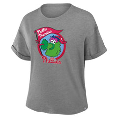 Philadelphia Phillies Fanatics Women's Tribute IYKYK Tri-Blend Boxy T-Shirt - MLB
