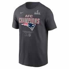 New England Patriots 2025 AFC Champions Roster T-Shirt Anthracite | Nike for Sale