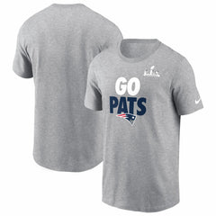 New England Patriots Super Bowl LX Fast As Fast Gets T-Shirt Heather Gray | Nike for Sale