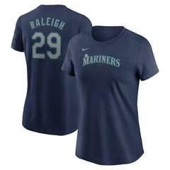 Cal Raleigh Seattle Mariners Nike Women's Cooperstown Collection Fuse Name & Number T-Shirt - MLB