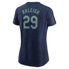 Cal Raleigh Seattle Mariners Nike Women's Cooperstown Collection Fuse Name & Number T-Shirt - MLB