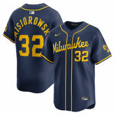 Jacob Misiorowski Milwaukee Brewers Nike Alternate Limited Jersey - MLB