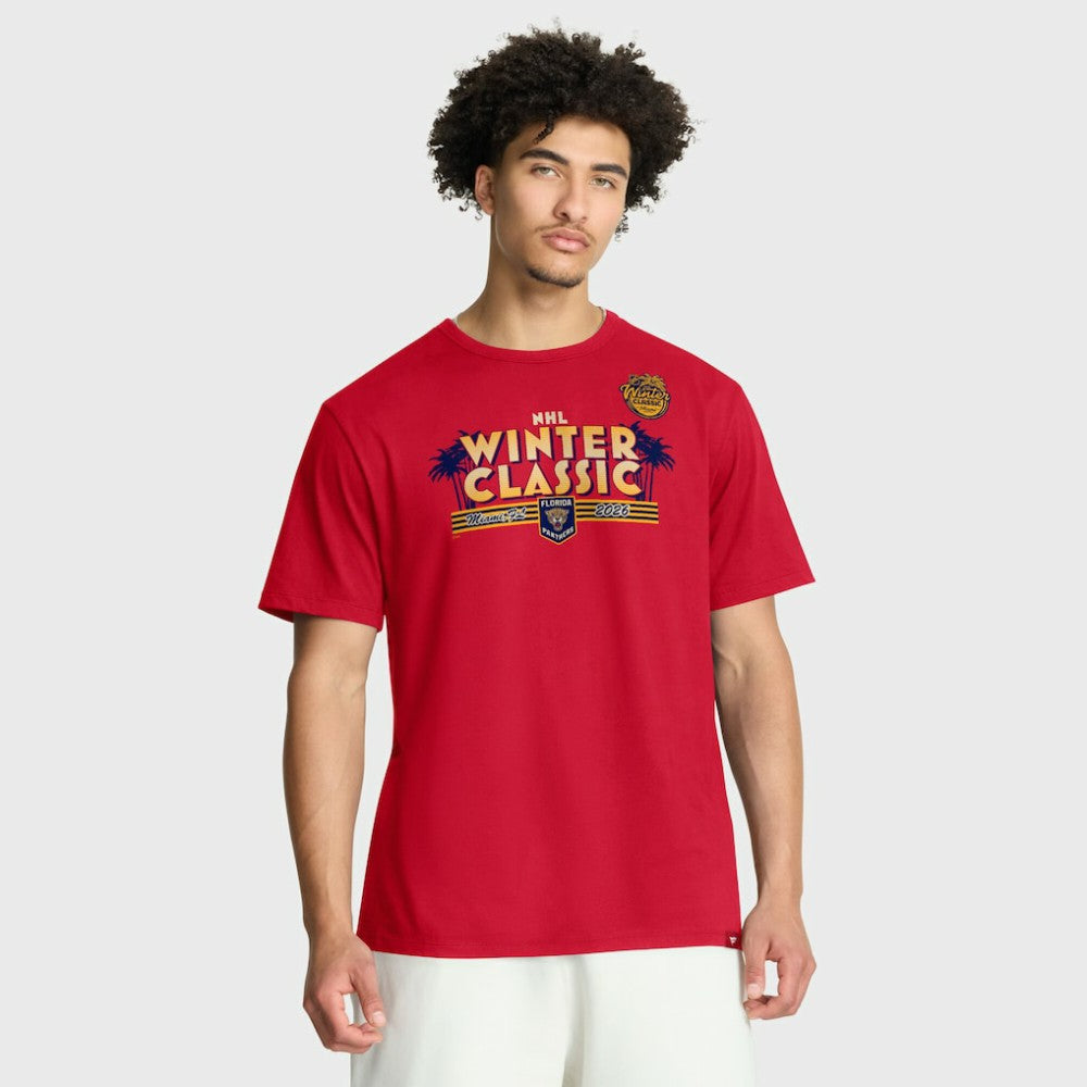 Florida Panthers Fanatics 2026 NHL Winter Classic T-Shirt - Red - NHL