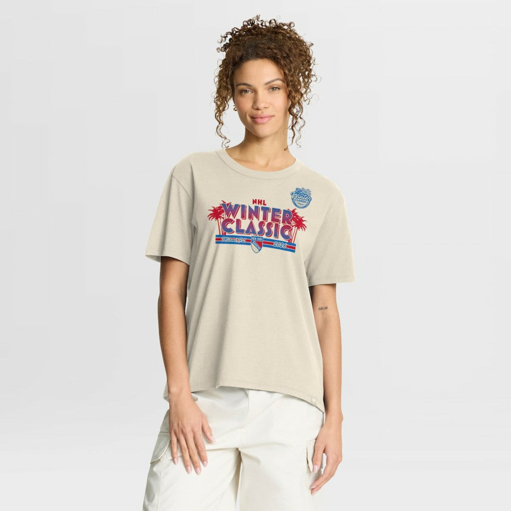 New York Rangers Fanatics Women's 2026 NHL Winter Classic T-Shirt - Cream - NHL