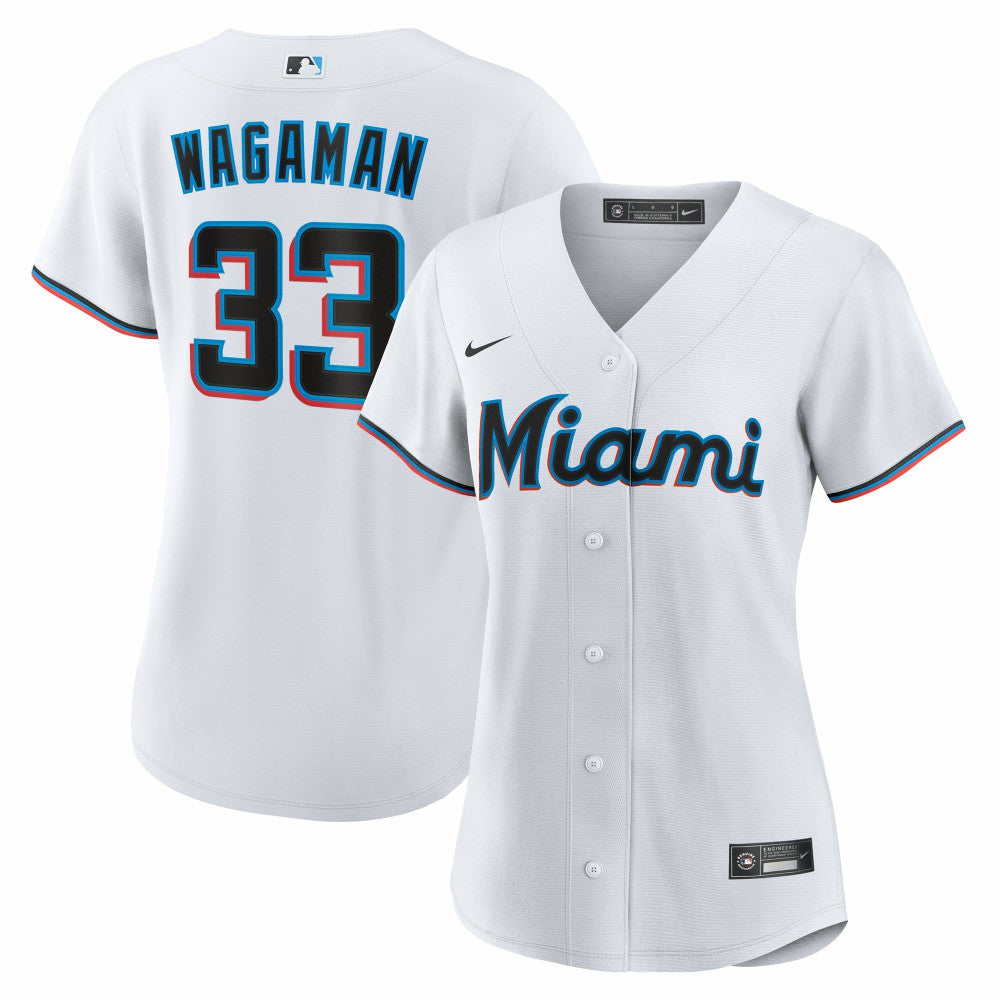 Eric Wagaman Miami Marlins Nike Women's Home Replica Jersey - MLB