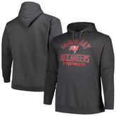 Tampa Bay Buccaneers Big & Tall Pullover Hoodie Heather Charcoal | Fanatics
