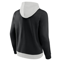 New Orleans Saints Big & Tall Team Fleece Pullover Hoodie Silver/Black | Fanatics