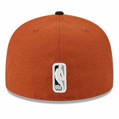 Brooklyn Nets Two-Tone 59FIFTY Fitted Hat Rust/Black - NBA