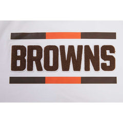 Cleveland Browns Pro Standard Women's New Helmet Capsule Cropped T-Shirt White | NFL