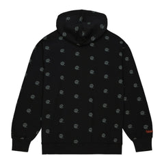 Cincinnati Bengals Allover Print Fleece Pullover Hoodie Black | Mitchell & Ness