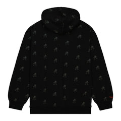 Cleveland Browns Allover Print Fleece Pullover Hoodie Black | Mitchell & Ness