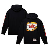 Kansas City Chiefs Gridiron Classics Big Face 7.0 Pullover Hoodie Black | Mitchell & Ness