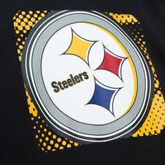 Pittsburgh Steelers Gridiron Classics Big Face 7.0 Pullover Hoodie Black | Mitchell & Ness