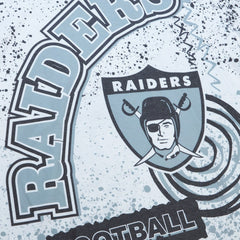 Las Vegas Raiders Team Burst Sublimated T-Shirt White | Mitchell & Ness