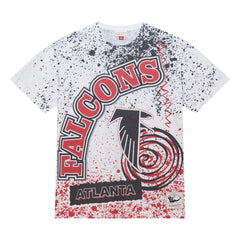 Atlanta Falcons Team Burst Sublimated T-Shirt White | Mitchell & Ness