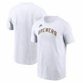 Milwaukee Brewers Nike Cooperstown Collection Wordmark T-Shirt - MLB