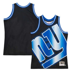 New York Giants Big Face 7.0 Fashion Tank Top Black | Mitchell & Ness