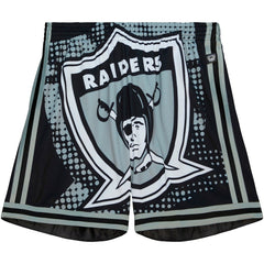 Las Vegas Raiders Big Face 7.0 Fashion Shorts Black | Mitchell & Ness