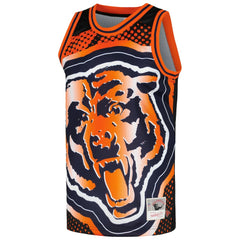 Chicago Bears Big Face 7.0 Fashion Tank Top Black | Mitchell & Ness