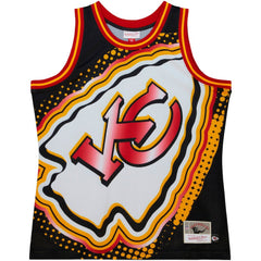 Kansas City Chiefs Big Face 7.0 Fashion Tank Top Black | Mitchell & Ness
